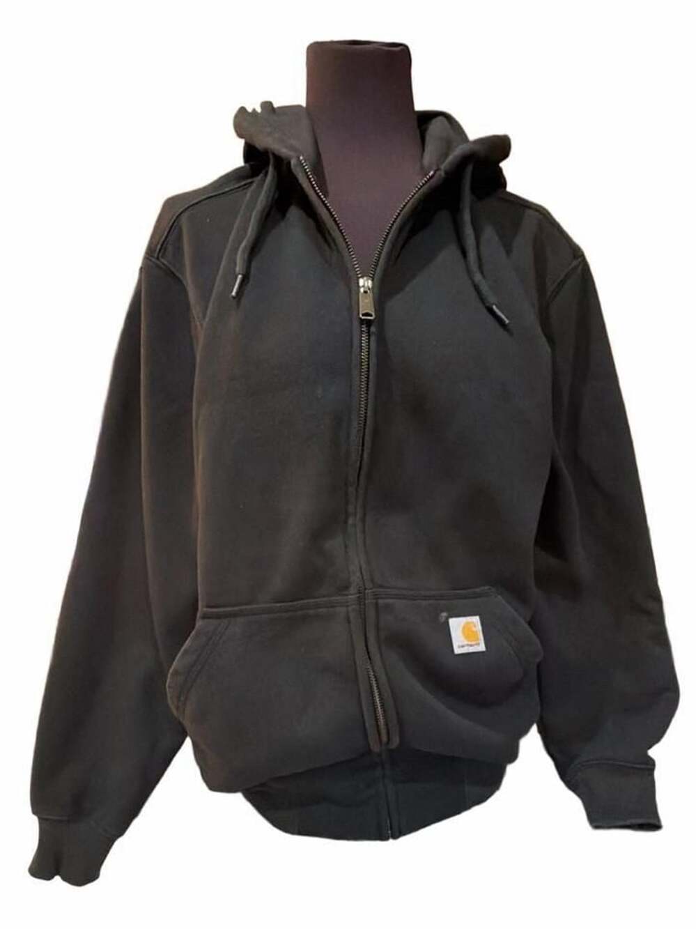 Carhartt Full-Zip Hooded Sweatshirt Black pre-owned